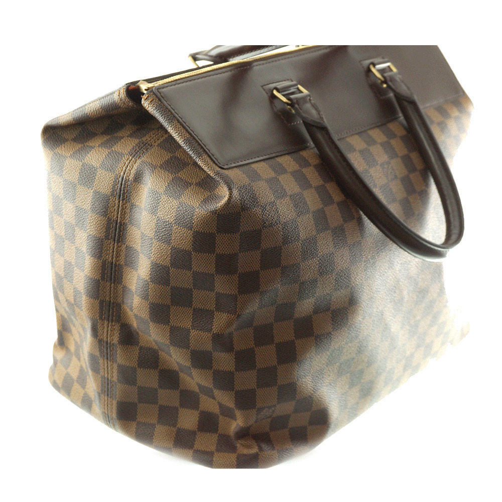 Louis Vuitton Ebene Business Boston Handbag Damier Brown Greenwich Travel Bag